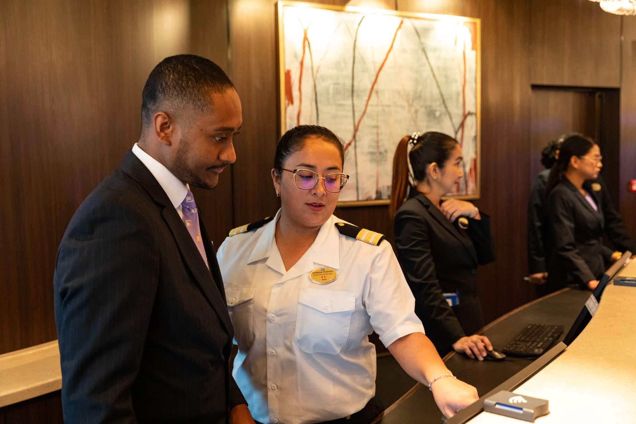 NCL Employment Crew Front Desk Talking