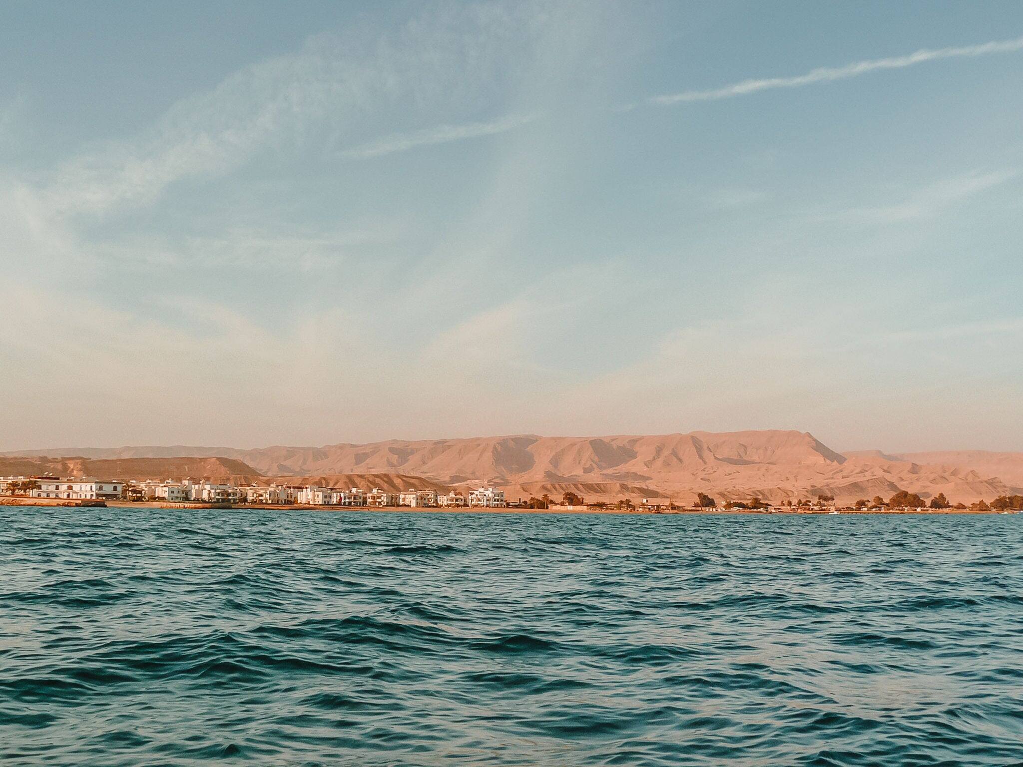Skyline of Al Ain Al Sokhna, Suez, Egypt