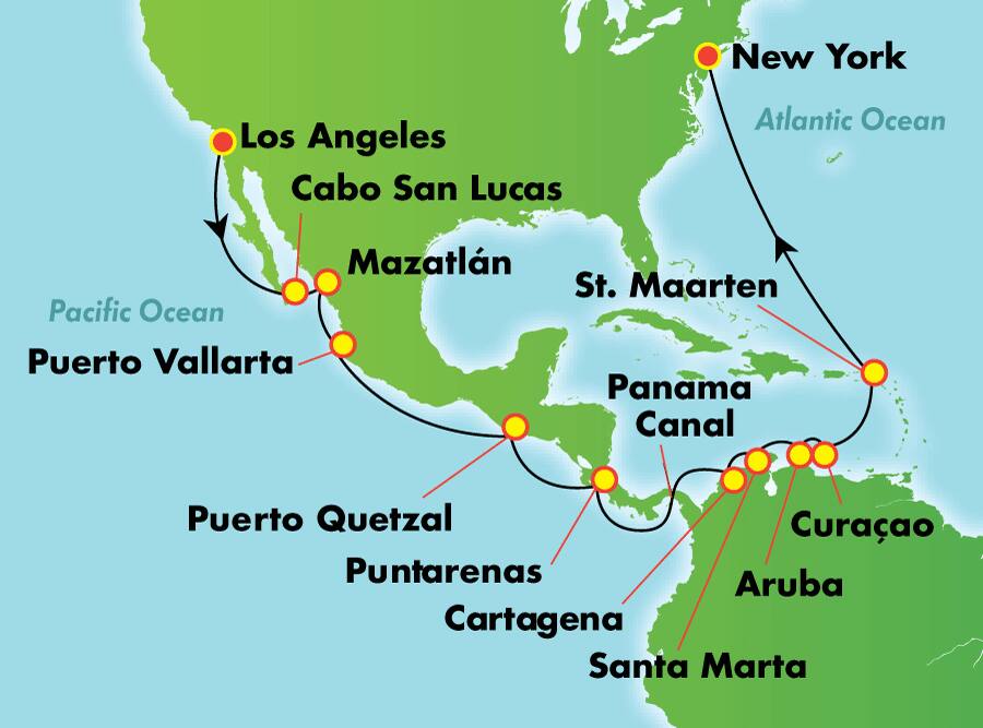 Canal de Panamá desde Los Ángeles, 21 días Canal de Panamá desde Los Ángeles, 21 días