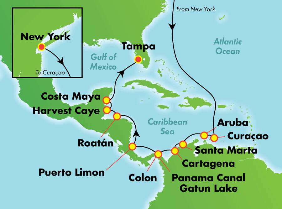 Canal de Panamá desde Nueva York, 15 días Canal de Panamá desde Nueva York, 15 días
