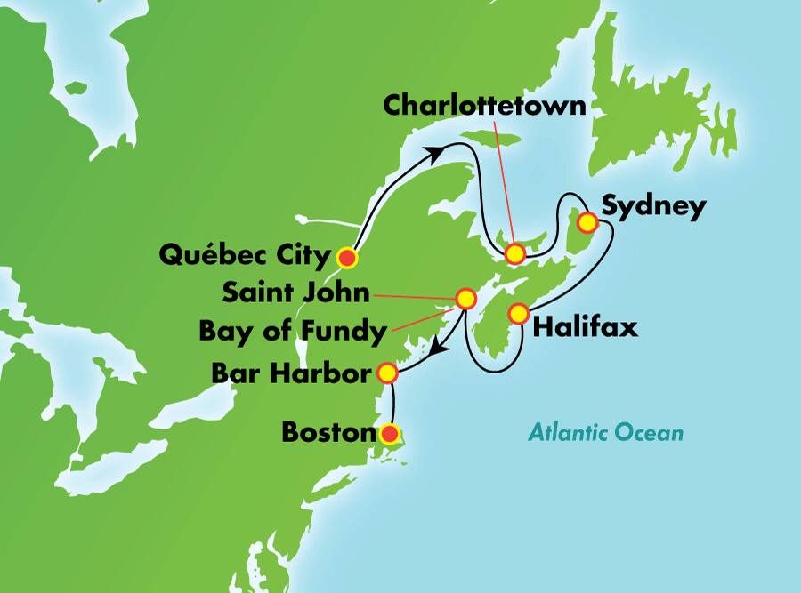 Canadá y Nueva Inglaterra desde Quebec, 7 días Canadá y Nueva Inglaterra desde Quebec, 7 días