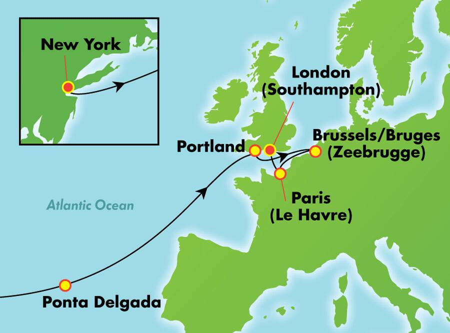 Transatlántico desde Nueva York, 12 días Transatlántico desde Nueva York, 12 días