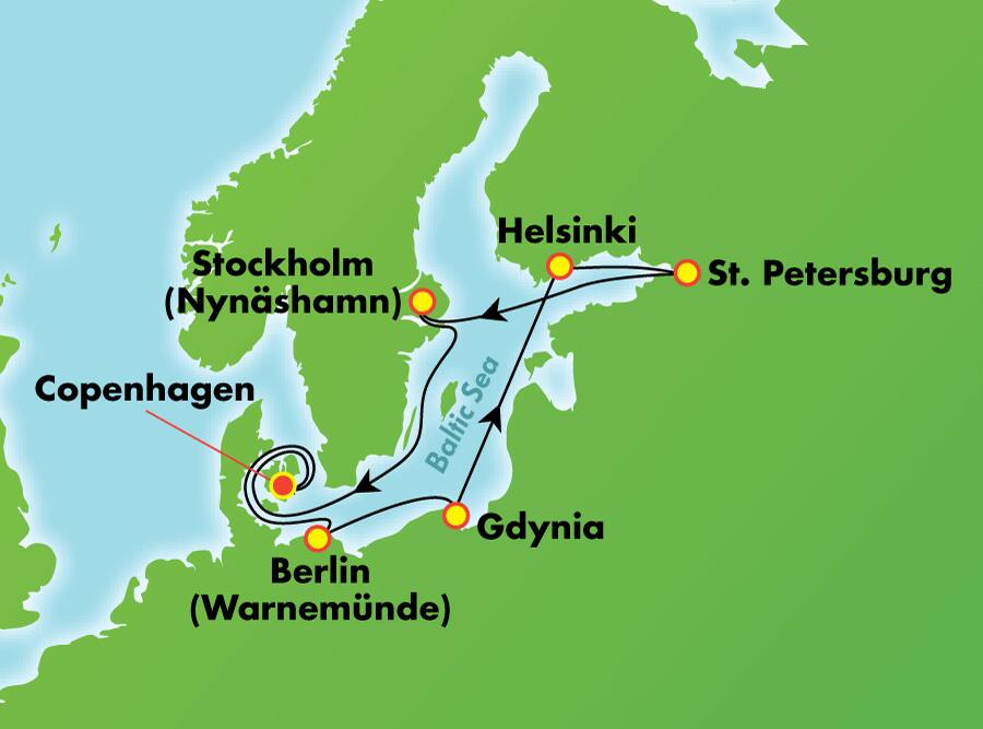 Escandinavia, Rusia y el Báltico desde Copenhague, 9 días Escandinavia, Rusia y el Báltico desde Copenhague, 9 días