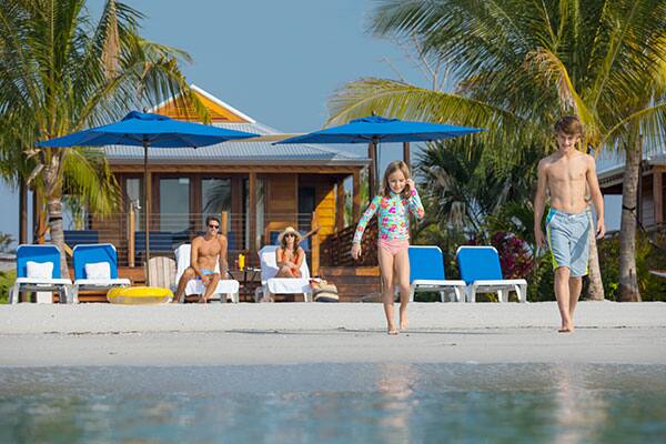 Get a cabana in Harvest Caye in case it rains Get a cabana in Harvest Caye in case it rains