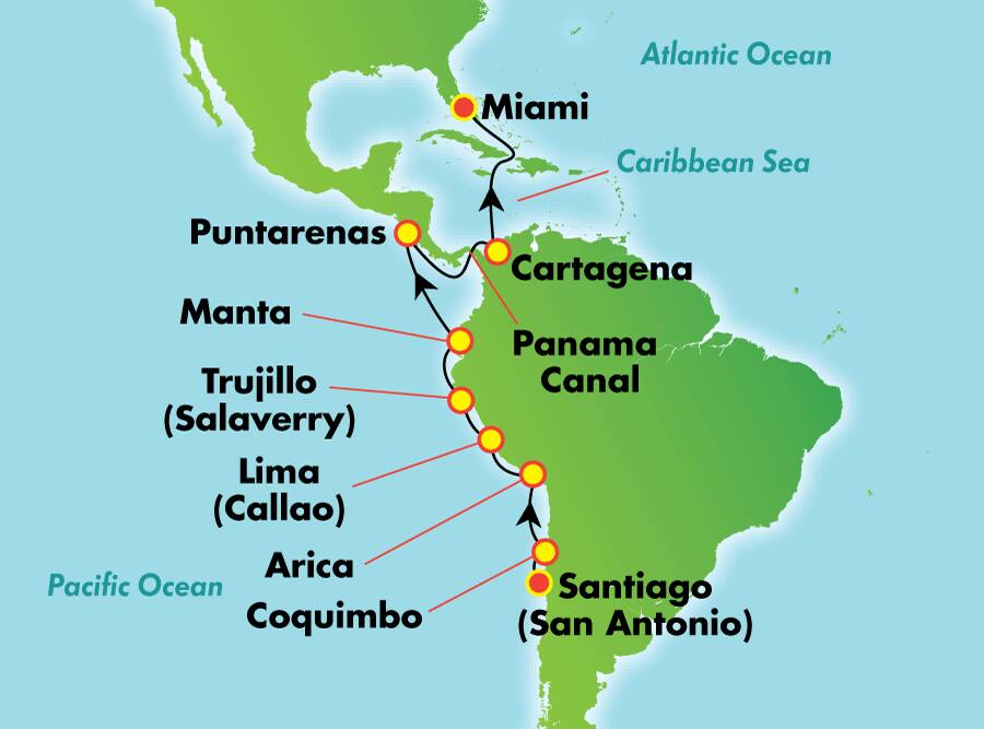 Explora América del Sur desde Santiago (San Antonio), 16 días Explora América del Sur desde Santiago (San Antonio), 16 días