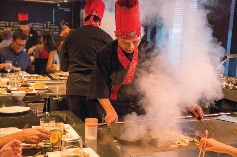 Teppanyaki on Norwegian Cruise Line México Ship Teppanyaki on Norwegian Cruise Line México Ship