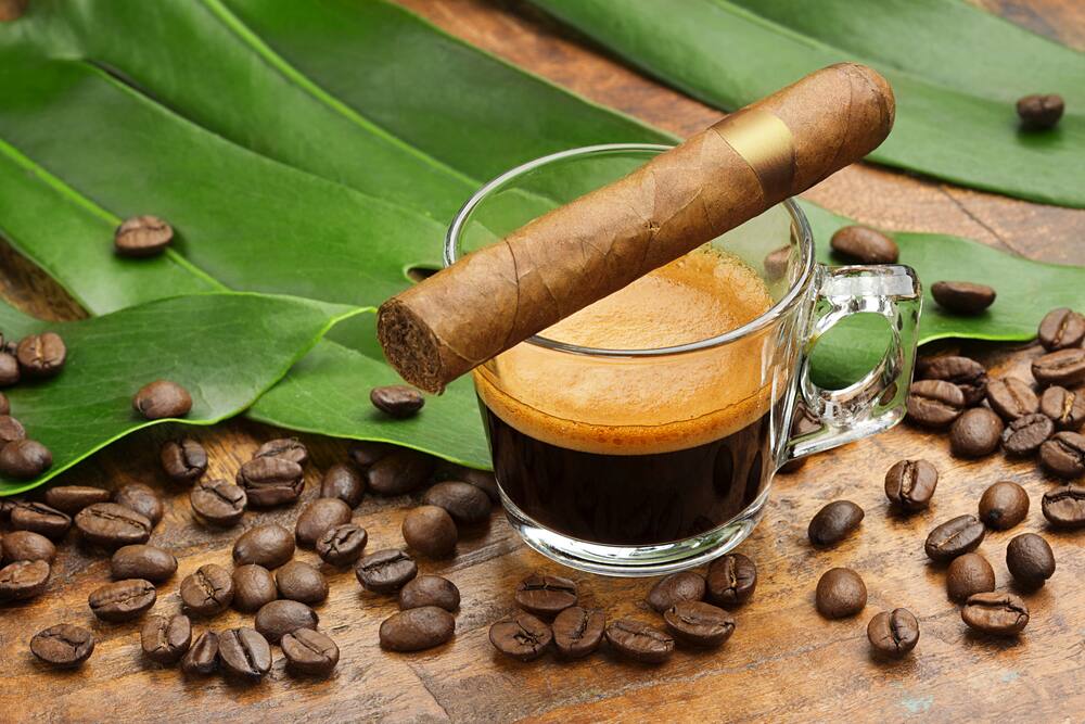 Cuban Coffee and Cigar Cuban Coffee and Cigar