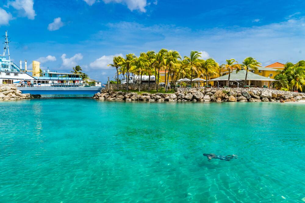 Swim in the Turquoise Waters of Curacao Swim in the Turquoise Waters of Curacao
